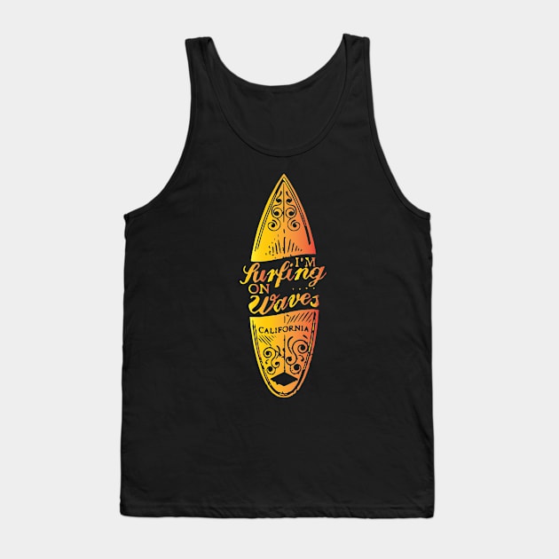 Surfing waves Tank Top by Raintreestrees7373